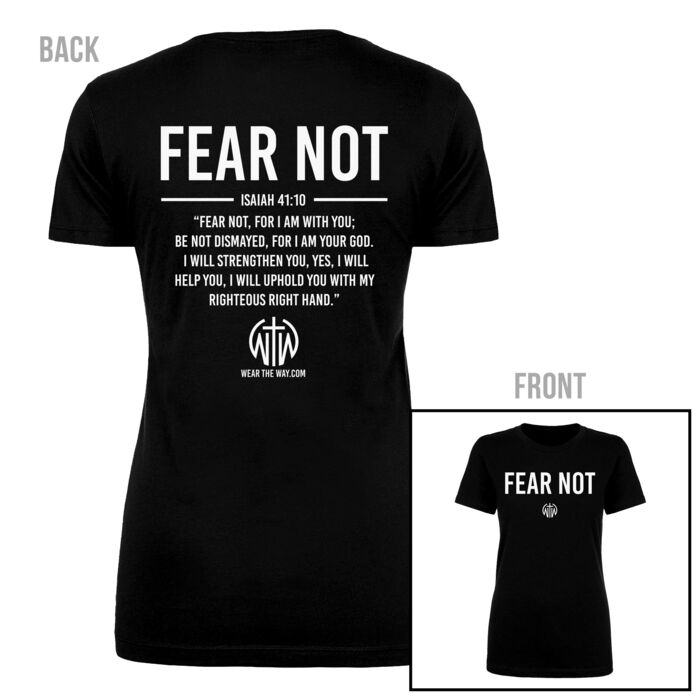FEAR NOT - WOMEN'S FITTED T-SHIRT - $BVN1D5$ Thumbnail