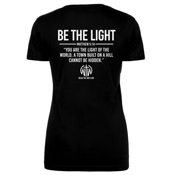BE THE LIGHT - WOMEN'S FITTED T-SHIRT - $RJTNFC$ Thumbnail